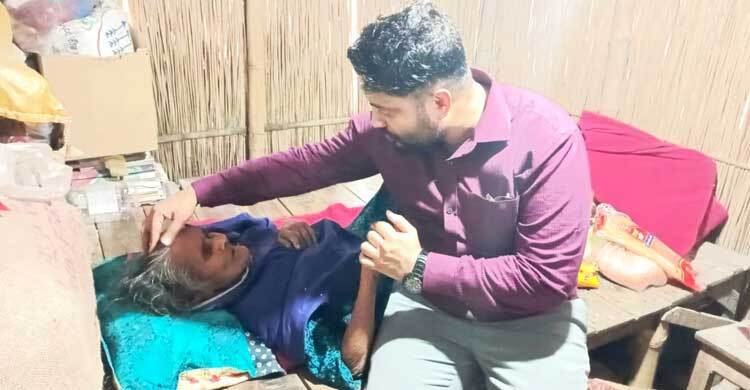 ছাগলের ঘরে তালাবন্দি সেই বৃদ্ধার পাশে ইউএনও, পুত্রবধূ আটক