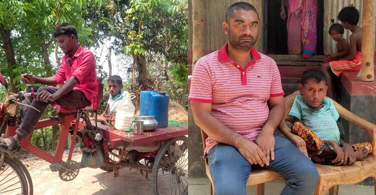 ভিক্ষা ছেড়ে দুধ বিক্রি করে স্বাবলম্বী প্রতিবন্ধী আবুল হোসেন