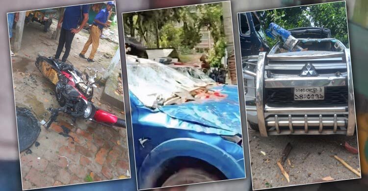 ফরিদপুরে উপজেলা অফিস-থানায় হামলা, ভাঙচুর-আগুন