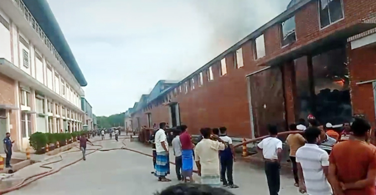 ফরিদপুরের জোবাইদা-করিম জুট মিলে আগুন