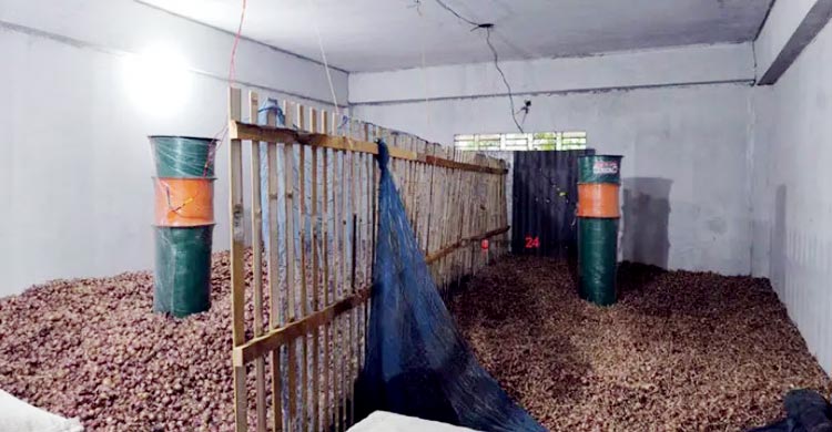 পেঁয়াজ সংরক্ষণে এয়ার ফ্লো মেশিন, বাজিমাত কৃষি বিভাগের