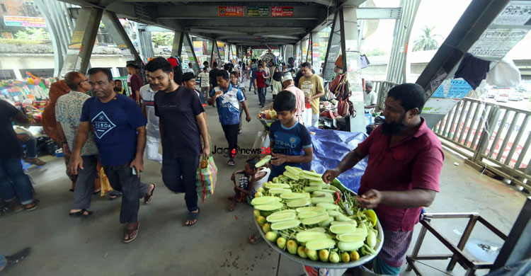 ফার্মগেট ফুটওভার ব্রিজ এখন ভোগান্তির প্রতিচ্ছবি
