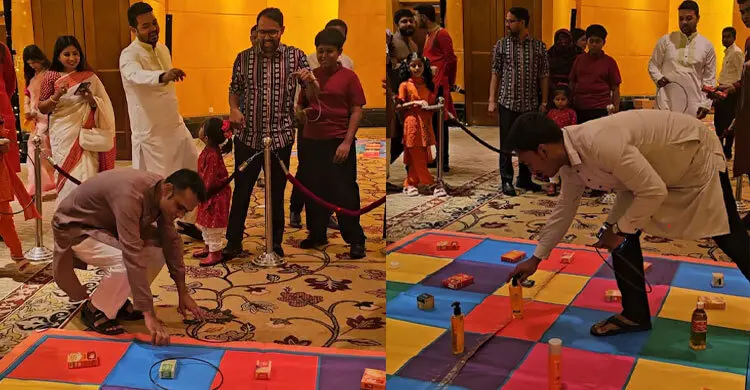 গ্রামীণ খেলায় জমে উঠেছে পাঁচতারা হোটেলের বৈশাখ