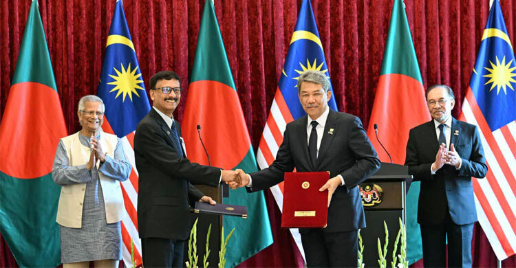 বাংলাদেশ-মালয়েশিয়ার মধ্যে ৫ সমঝোতা স্মারক, তিনটি নোট বিনিময় সই