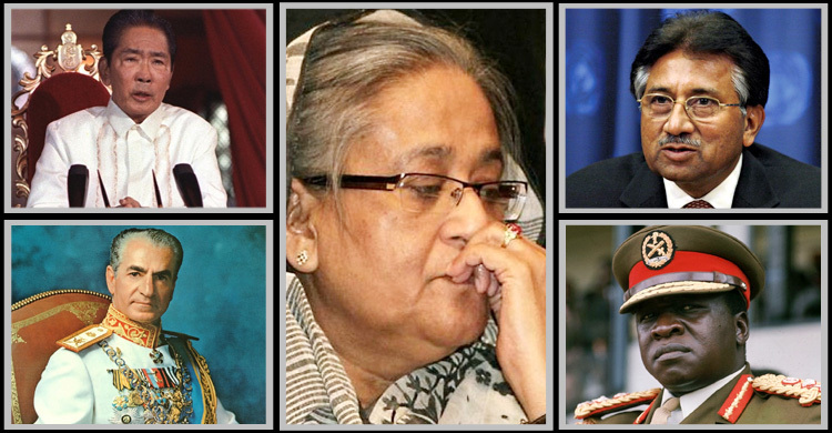 অতীতে যেসব রাষ্ট্রপ্রধান দেশ ছাড়েন