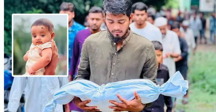 হামের থাবায় নিভে গেল সাড়ে পাঁচ মাসের সাইফানের জীবন প্রদীপ