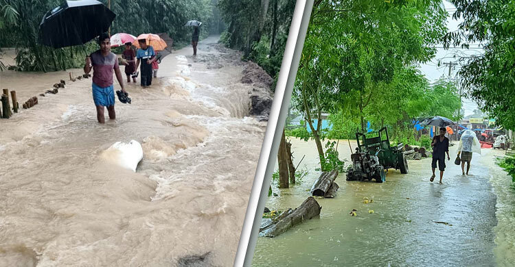30 villages submerged in Feni as embankments collapse, Parshuram cut off
