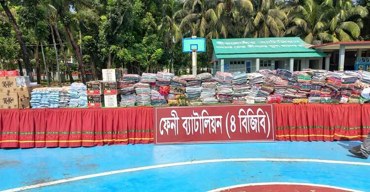 ফেনী সীমান্তে কোটি টাকার ভারতীয় পণ্য জব্দ