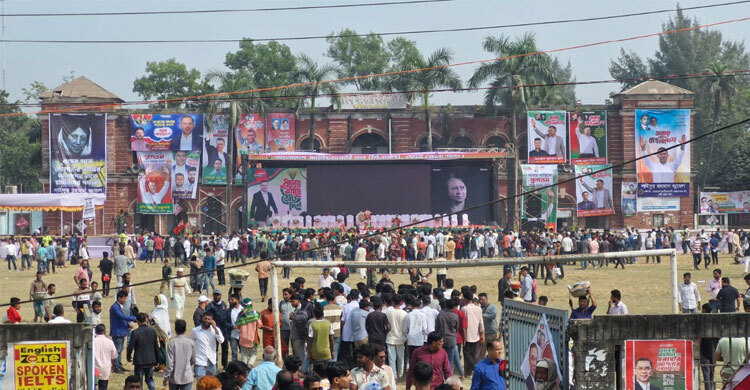 তারেক রহমানের জনসভাস্থলে জড়ো হচ্ছেন কয়েক জেলার নেতাকর্মী