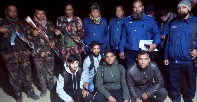 পর্তুগাল পাড়ি দিতে ভারতে অনুপ্রবেশের চেষ্টা, ৪ বাংলাদে‌শি আটক