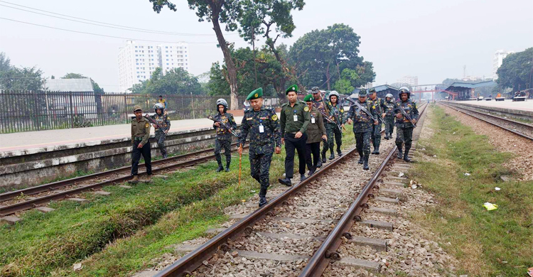 ফেনীতে রেলপথে নাশকতা ঠেকাতে ১৩০ আনসার মোতায়েন