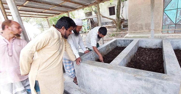 কালীগঞ্জে জৈব সার উৎপাদনে সফল কামরুজ্জামান