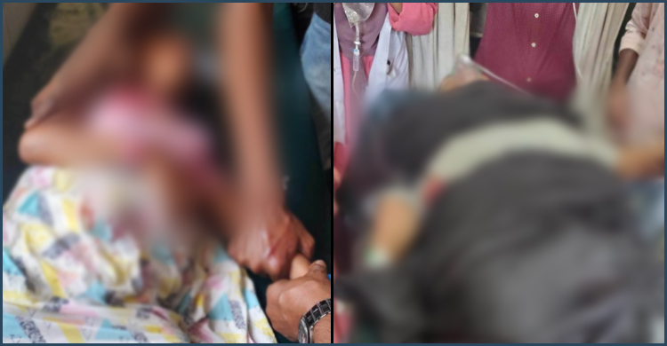 বাসচাপায় মায়ের মৃত্যু, মেয়ে হাসপাতালে