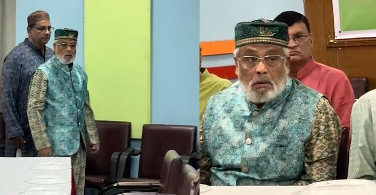 জাতীয় পার্টির ইফতার মাহফিলে এলেন দলের চেয়ারম্যান জিএম কাদের