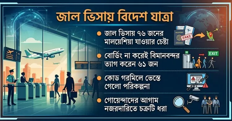 জাল ভিসা-বডি কন্ট্রাক্ট: বোর্ডিং পাস কীভাবে দিলো বিমান?