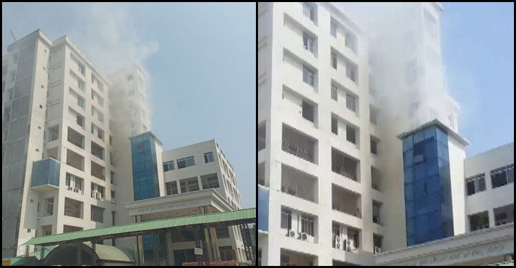 ফরিদপুরের বঙ্গবন্ধু মেডিকেলে আগুন