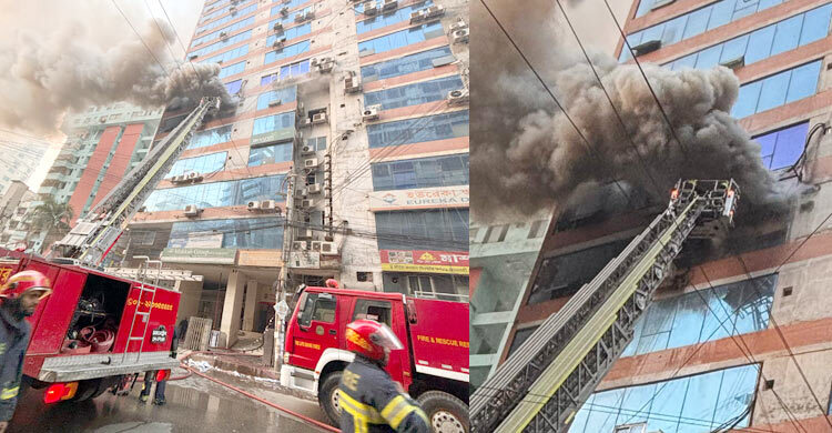 দুই ঘণ্টা পর জামান টাওয়ারের আগুন নিয়ন্ত্রণে