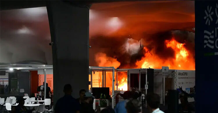 Fire halts COP30 talks in Brazil; 13 treated for smoke inhalation