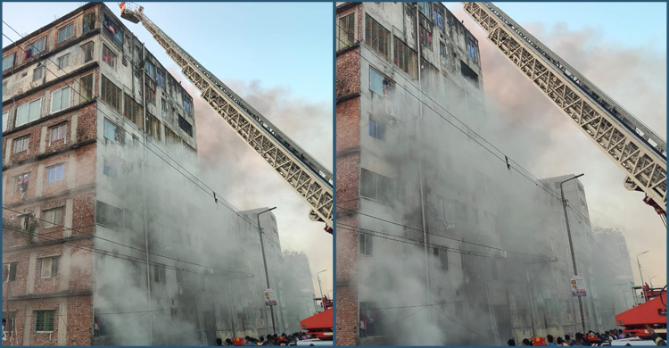 কেরানীগঞ্জে আগুন লাগা ভবন থেকে ৪২ জন উদ্ধার