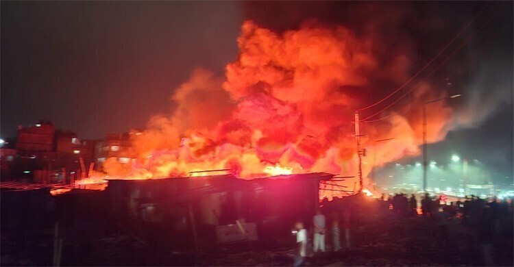 কালশী বস্তিতে আগুন: গ্রেফতার যুবক কারাগারে