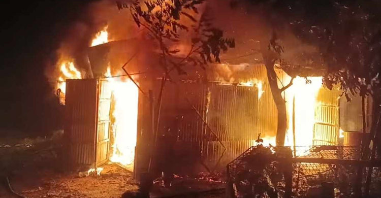 অগ্নিকাণ্ডে ঘুম থেকে চিরঘুমে মা-মেয়ে, দগ্ধ আরও ৪