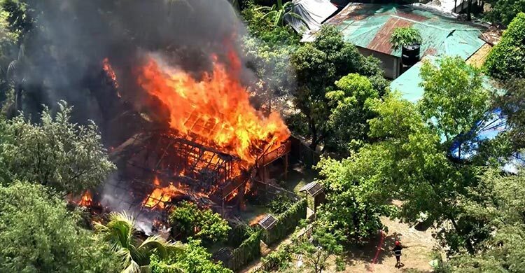 ছাত্রদল নেতার রিসোর্টে আগুন, ৬০-৭০ লাখ টাকার ক্ষতি