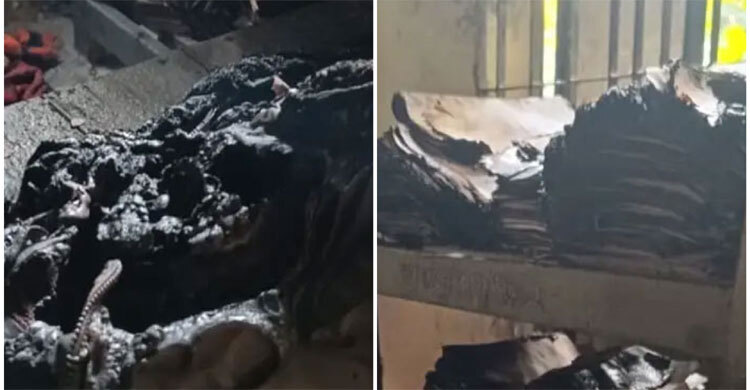 Grameen Bank set on fire in B’baria; docs, furniture destroyed