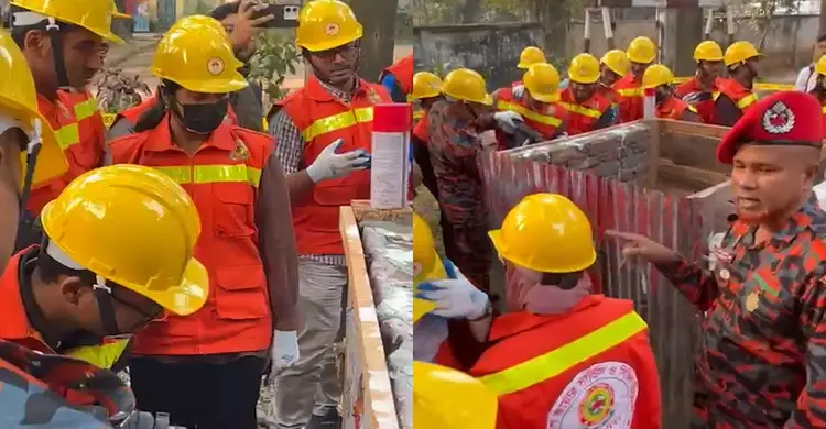 দুর্যোগ মোকাবিলায় ঢাবিতে ফায়ার সার্ভিসের উদ্ধার অভিযান প্রশিক্ষণ