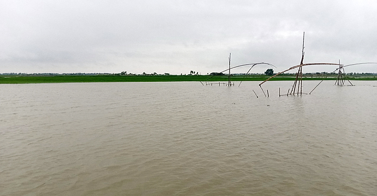 গাইবান্ধায় তিস্তার পানি বিপৎসীমার ওপরে, বন্যা আতঙ্ক