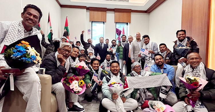 ফ্লোটিলা থেকে আটক ২৩ মালয়েশিয়ানকে মুক্তি দিয়েছে ইসরায়েল