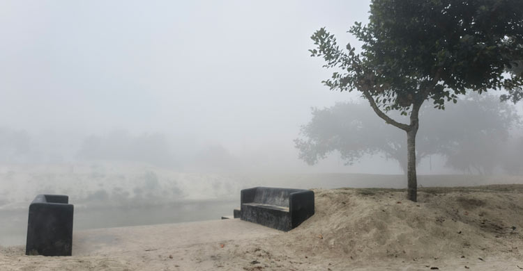 হঠাৎ ঘন কুয়াশার চাদরে ঢাকলো দিনাজপুর, বিপাকে বোরো-আলু চাষিরা