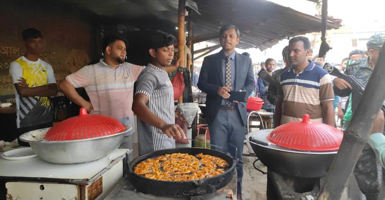 পোড়া তেলে ভাজা ইফতারি, জিলাপিতে কেমিক্যাল: ৩ হোটেলকে জরিমানা