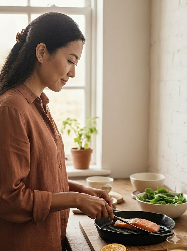 কপার সমৃদ্ধ খাবার (ঝিনুক, মাশরুম, আলু)