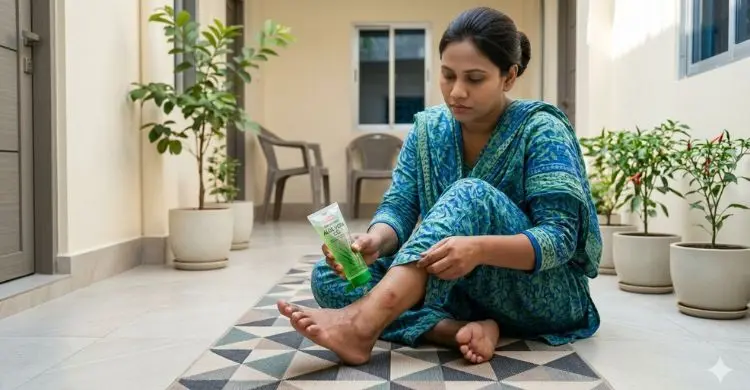 রোদে পোড়া পায়ের ত্বকের যত্ন