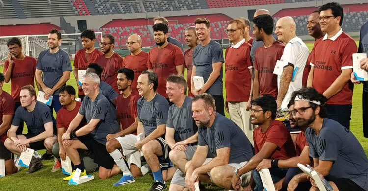 প্রীতি ফুটবল ম্যাচে ৩-০ গোলে হারলো উপদেষ্টাদের দল