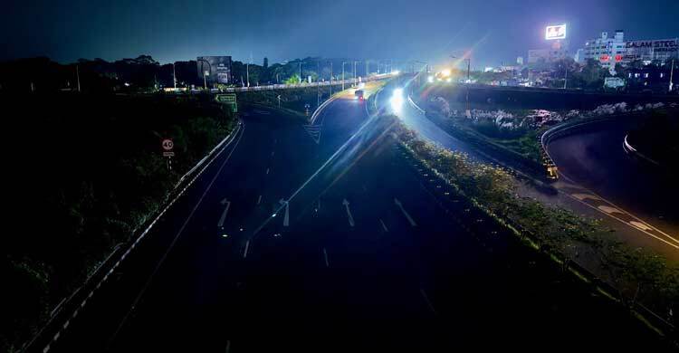 আলো ঝলমলে ভাঙ্গা ইন্টারচেঞ্জে এখন ভৌতিক পরিবেশ