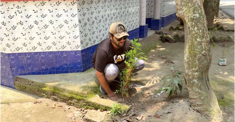 কবরের ফুলগাছ চুরি, প্রতিশোধ না নিয়ে গ্রামজুড়ে দেড় হাজার গাছ রোপণ