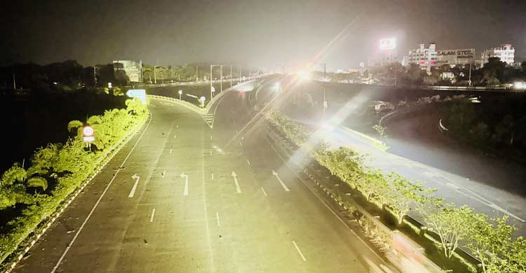 আলো ঝলমলে ভাঙ্গা ইন্টারচেঞ্জে এখন ভৌতিক পরিবেশ