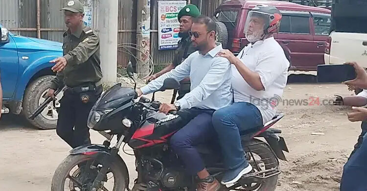 Traffic jam forces road transport adviser to take motorcycle