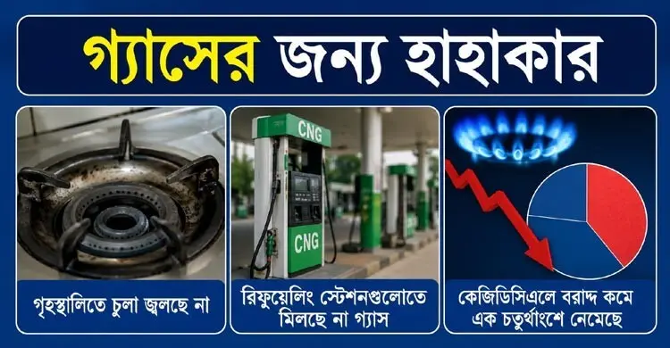 গ্যাসের জন্য হাহাকার, স্বাভাবিক হতে লাগতে পারে আরও ৮ দিন