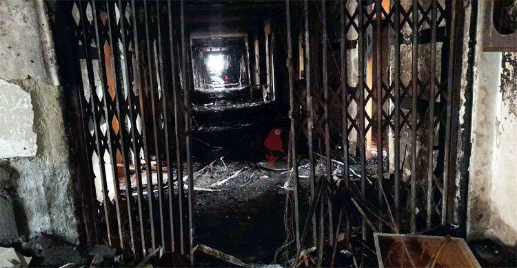 Devastating fire destroys 4 floors of Secretariat building no 7