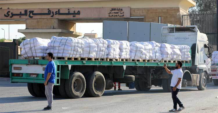 গাজায় মাত্র ৩৬ ত্রাণবাহী ট্রাক প্রবেশ করেছে