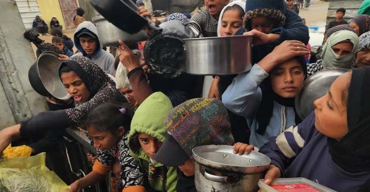মারাত্মক পুষ্টিহীনতায় ভুগছে ৫৫ হাজার ফিলিস্তিনি শিশু