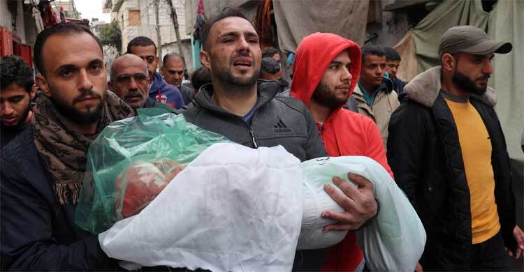 ইসরায়েলি আগ্রাসনে গাজায় বাস্তুচ্যুত প্রায় ৯০ শতাংশ মানুষ