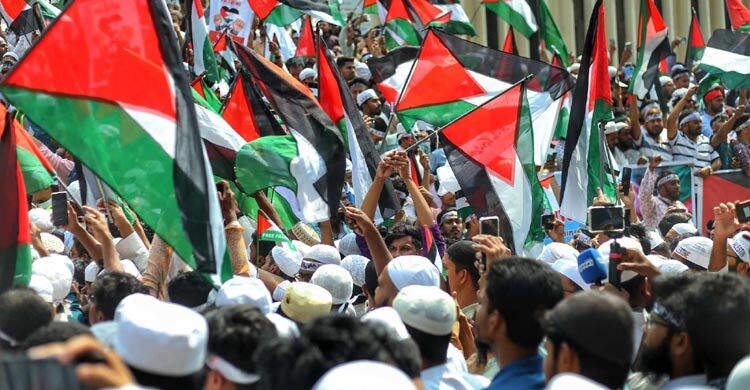 Anti-Israel protests roar, security tightened in Dhaka