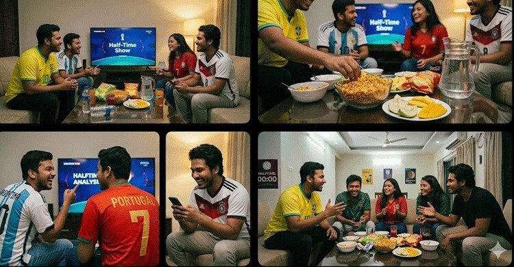 ফুটবল খেলা দেখার সময় বিরতিতে কী করবেন?