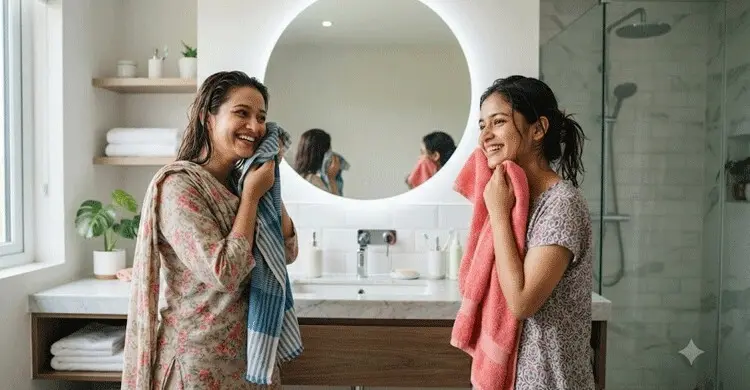 গামছা নাকি তোয়ালে, ত্বকের জন্য কোনটি বেশি ভালো