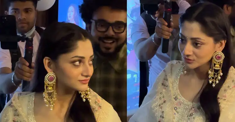 দম সিনেমার শো দেখতে বসুন্ধরার স্টার সিনেপ্লেক্সে নিশো ও পূজা