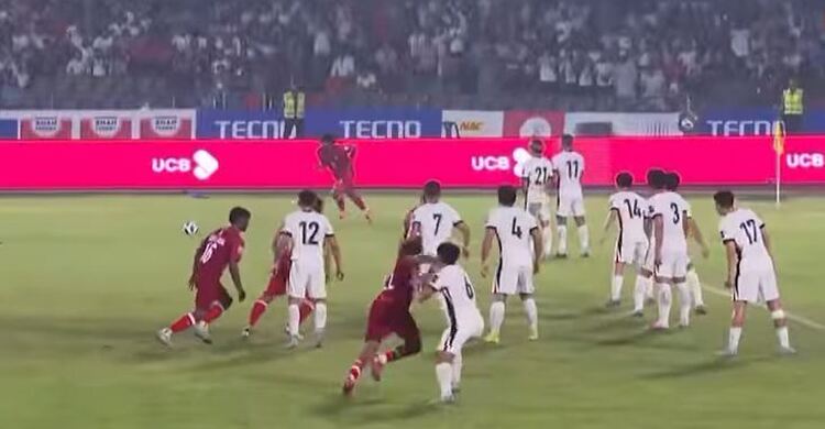 লিড ধরে রাখতে পারলো না বাংলাদেশ, ১-১ এ শেষ প্রথমার্ধ