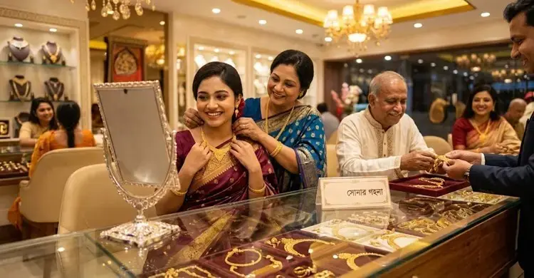 সোনা ও রুপার গহনা আজ কত টাকা ভরি